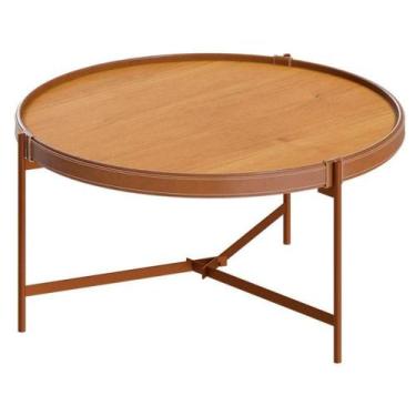 Imagem de Mesa De Centro Aqua Pequena Nature Cobre - Imcal - IMCAL MÓVEIS