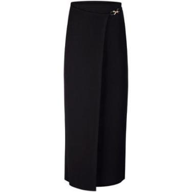 Imagem de Saia Midi Chá Transpassada com Detalhe-Feminino