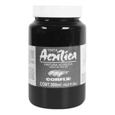Imagem de Tinta Acrílica 500ml G1 065 Preto Corfix