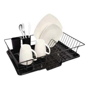 Imagem de Escorredor De Louça Funcional Pratos Copos Talheres Pia Cozinha Bancada Organizador Secador Utensílio