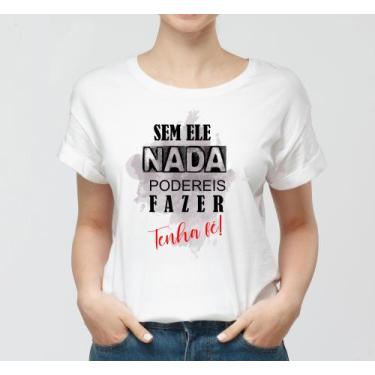 Imagem de Blusa T-shirt Camiseta Feminina Estampada, estampas evangélica - Innov