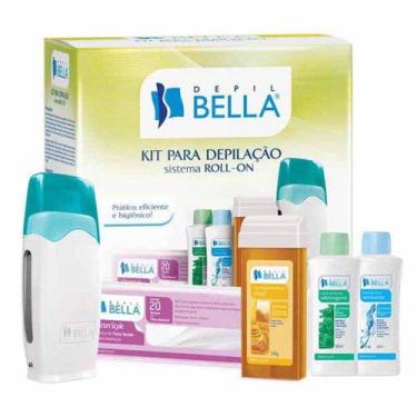Imagem de Kit Aparelho Depilador Elétrico Para Depilação Cera Quente - Bella