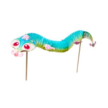 Imagem de Esquirla 4x Chinesa DIY Kits de Material Feitos À Mão Brinquedos Educativos Infantis Acessórios Engraçados para Festas Suprimentos para Artesanato em, Floral Ciano