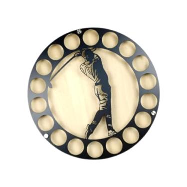 Imagem de YIJU Suporte de exibição de bola de golfe, acessório de armário para pendurar, moda criativa, redondo, arte de ferro, presente para homens, rack de