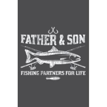 Imagem de Vintage Partner For Life Father Son Dad Kid Matching Fishing: Study Notebook, 6 x 9 inches, 120 pages