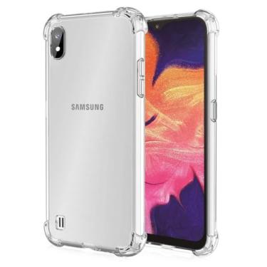 Imagem de Wanyuexes Capa para Galaxy A10, capa para Samsung M10 SM-A105F, capas de telefone TPU macio e transparente, capa protetora de silicone fino à prova de choque transparente para Samsung Galaxy A10
