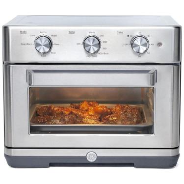 Imagem de Forno Elétrico de Bancada 24 L com 7 Funções e Controle Manual 110V Aço Inoxidável, GE, Prata