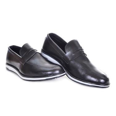 Imagem de Sapato Casual Slip On Calce Facil Masculino Palmilha Macia Solado Borracha Biocolor Otima Qualidade