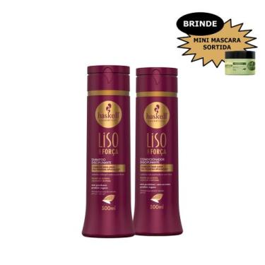 Imagem de Kit Haskell Liso Com Força Shampo Cond 300ml Mimo