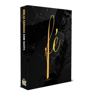 Imagem de Bíblia Sagrada Fé Capa Dura com Harpa, LETRAS MÉDIAS, Folha ECOLÓGICA 