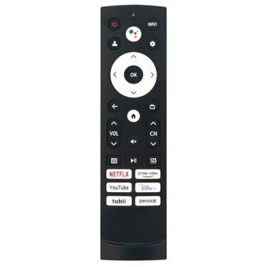 Imagem de Controle remoto infravermelho ERF3M90H de substituição compatível com Hisense Smart Android Google TV 75U7H 85A7H 75U8K 85UX 55A65K 55U6H 55U8K 50U6H 43A6H 55U7H 43A65K 85U7H 75U8H 55U7K 65 5A6H 7