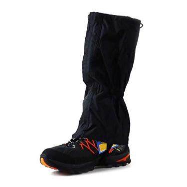 Imagem de Polainas de perna, 1 par de capas de sapatos impermeáveis e impermeáveis com zíper, leggings de esqui ao ar livre resistentes a rasgos, leggings de caminhada respiráveis, usadas para caminhada, caça e