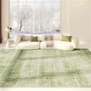 Imagem de HJZSZX Estilo Grande Área Carpete Fácil Cuidados Lavável Sala de Estar Carpetes Antiderrapante Confortável Quarto Tapete Decorativo, YY021,3,E,200X200CM