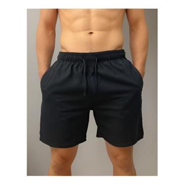 Imagem de Short Tactel Masculino Bermuda Praia Mauricinho - BlessPrints, Preto, 