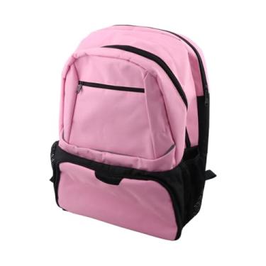 Imagem de Vaveren Bolsa de tênis de mochila de badminton portátil portátil respirável com compartimento de sapatos Backpack para viagens de racquetball de squash, Rosa