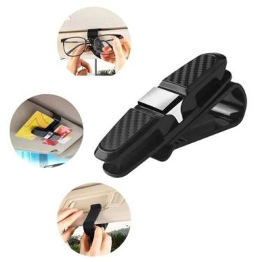 Imagem de Porta Óculos Para Carro Suporte Prático Quebra Sol Veicular - Gloss
