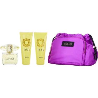 Imagem de Perfume Feminino Gianni Versace Yellow Diamond Edt Spray 90 Ml&loção Corporal 100 Gel De Banho