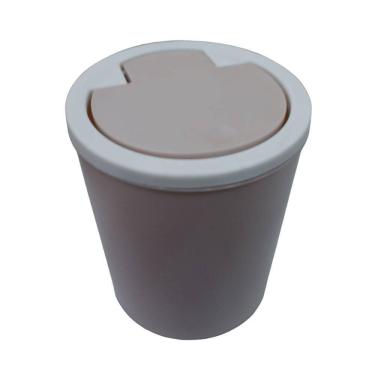 Imagem de Lixeira com Tampa Click 5 Litros 2446970 Rosa - Quanhe