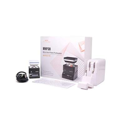 Imagem de YKEY Estação de pré-aquecimento de solda elétrica original MHP30, aquecedor de retrabalho de laboratório de 60 W 30 x 30 mm (MHP30 + fonte de alimentação de 65 W)
