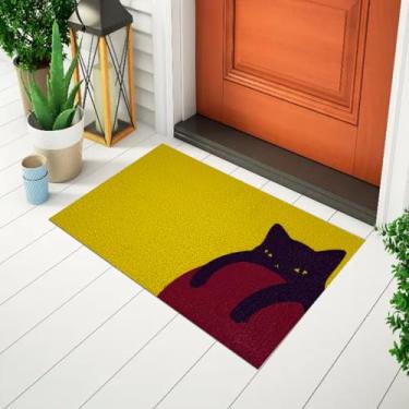 Imagem de Tapete De Porta Capacho Divertido Gato Haley