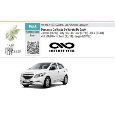 Imagem de 1 Unidade Presilha Vareta do Capo Honda Fit Civic City Hrv-p448 - plas