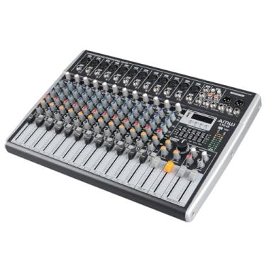 Imagem de AMW L12 v3 Mesa de Som Analógica 12 canais Efeitos Efx DSP Mute Hi-Z Low Cut Player com Interface de áudio