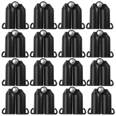 Imagem de Hosfairy Conector de treliça de planta, 16 peças, estacas de conector de plástico ajustáveis, conexão tipo B para estacas de jardinagem, suporte de planta de aço de metal, acessórios (20 mm/0,79