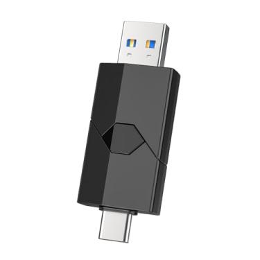 Imagem de RAOYI Pen drive USB C de 512 GB 2 em 1 tipo C + pen drive USB 3.0 Dual OTG retrátil tipo-C pen drive portátil USB-C para iPhone 17/16/15, iPad Pro, Android, tablet, PC (preto)