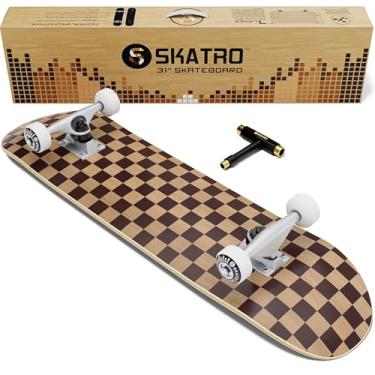 Imagem de Skatro - Skate Pro Skate completo de 78,7 cm. Idades da prancha de skate: adultos, meninos, meninas, iniciantes e crianças