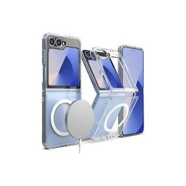 Imagem de Capa Capinha Clear Case Transparente Magnetica Para Galaxy Z Flip 6 - 