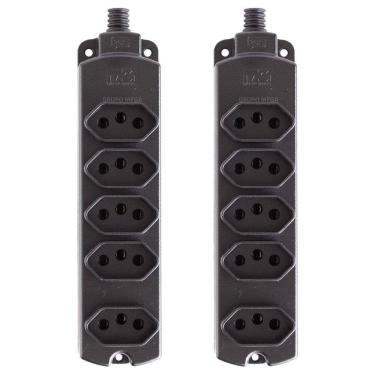 Imagem de Tomada Barra 5 Posições Régua Extensão 10A 20A Margirius