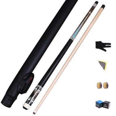 Imagem de Taco de Bilhar com Madeira Premium, Construção Precisa e Acabamento Sofisticado para Partidas Profissionais (A Tacos de bilhar e acessórios+ barril de tacos, 11.8mm)