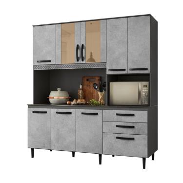 Imagem de Kit De Cozinha 2 Porta Chumbo / Concreto