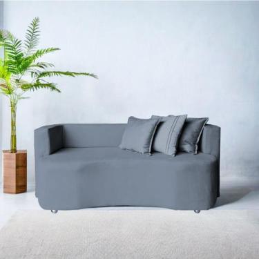 Imagem de Divã Recamier Luxo Decorativo Primor - B Home Decor , Grafite