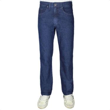 Imagem de Calça Jeans Masculina Tradicional - R7, 40, Azul marinho