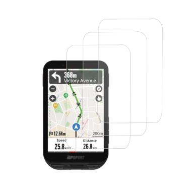 Imagem de WUNIAK Para iGPSPORT iGS800 Bike Computer Touchscreen, protetor de tela de vidro temperado fácil instalação, antiarranhões, qualidade HD (pacote com 3).