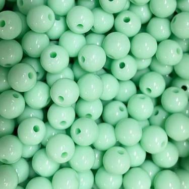 Imagem de Bola Plástica Leitosa Miçanga 8mm 100g 400 Bolinhas Sortidas - ADB ACE