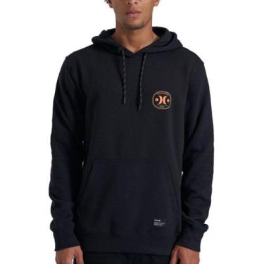 Imagem de Moletom Canguru Hurley Bottle Preto, G, Preto