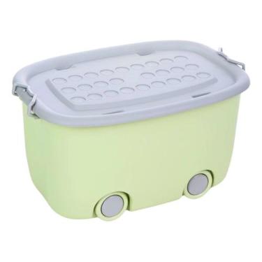 Imagem de Baú De Brinquedos P/ Organizar Carrinhos, Livros E Bonecas P - Tibaby,