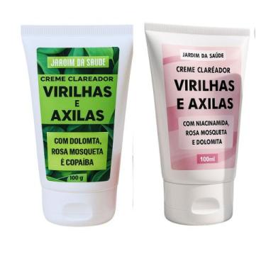 Imagem de Kit Creme Clareador intimo Virilhas e axilas Natural com Niacinamida, 