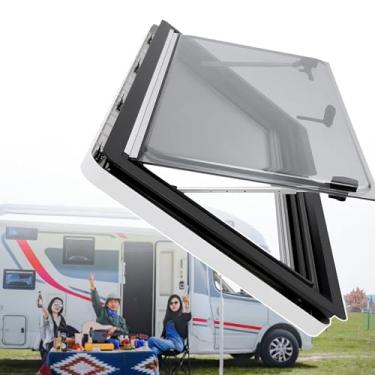 Imagem de Janela de motorhome, janela dobrável para trailer, janela de empurrar externa para trailer, trailer, trailer, motorhouse, com cortinas blackout, 900 x 900