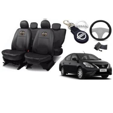 Imagem de Personalize: Kit Capas + Volante + Chaveiro Versa 2011-2019 - Iron Tec