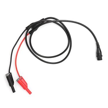 Imagem de Plugue Macho Bnc para Cabo de Plugue Banana de Segurança Com Círculos Coloridos, 100cm 50Ω 500v/5a Cabo de Teste do Osciloscópio para Equipamentos Eletrônicos