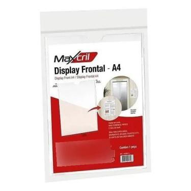 Imagem de Quadro De Avisos A4 Display Simples Frontal Maxcril Waleu