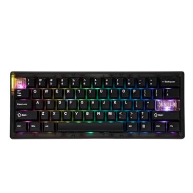 Imagem de MechLands Teclado CIDOO QK61 V2 VIA programável 60% compacto, USB-C/BT5.0/2.4GHz sem fio, teclado mecânico personalizado de troca quente com junta montada, placa de PC, bateria de 3000 mAh para Win