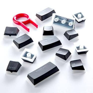 Imagem de GunMjo Teclas PBT Doubleshot para teclado de jogos com interruptores Cherry MX, perfil OEM 112 teclas com barra de espaço de 6,25U, teclas de corte chanfrado para teclado mecânico retroiluminado com