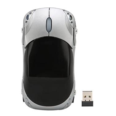 Imagem de Mouse para carro de 2,4 Hz, mouse Wi-Fi com receptor USB, mouse óptico 3D esportivo para laptop, PC, tablet, jogos, escritório, 7, Linux