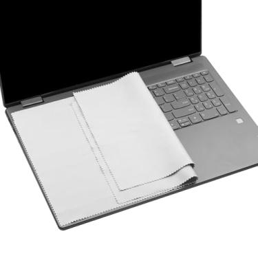 Imagem de Pacote com 2 panos de limpeza de forro de microfibra de 43.2-43.9 cm com proteção de impressão de teclado de tela para HP/DELL/Lenovo/ASUS/Acer/Samsung/MSI/LG, etc. (compatível com laptops de 17-17,3