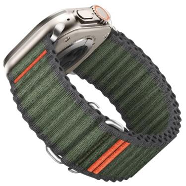 Imagem de Suitisbest Pulseiras esportivas compatíveis com Apple Watch Ultra 49 mm, 46 mm, 45 mm, 44 mm e 42 mm, masculina, pulseira ajustável com gancho em S para Apple Watch Ultra SE séries 10, 9, 8, 7, 6, 5,