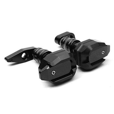 Imagem de Acc-Creativity Motocicleta CNC Alumínio Motor Crash Guard Case Frame Sliders Protector Proteção contra quedas Compatível com Kawasaki ER-4F Ninja650 ER6F ER6N 12-16 (preto)